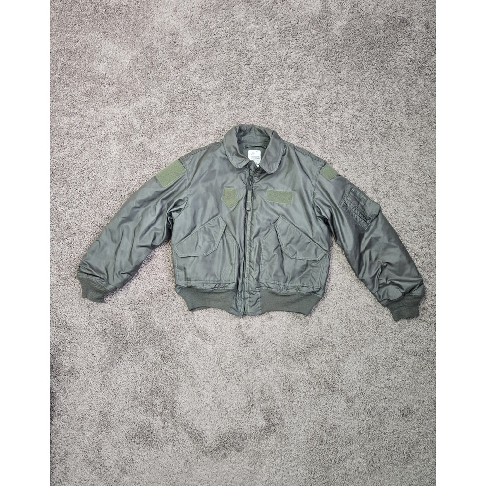 CWU-45/P Cold Weather Flight Jacket Size Large Military Bomber‎ Green Flyer's